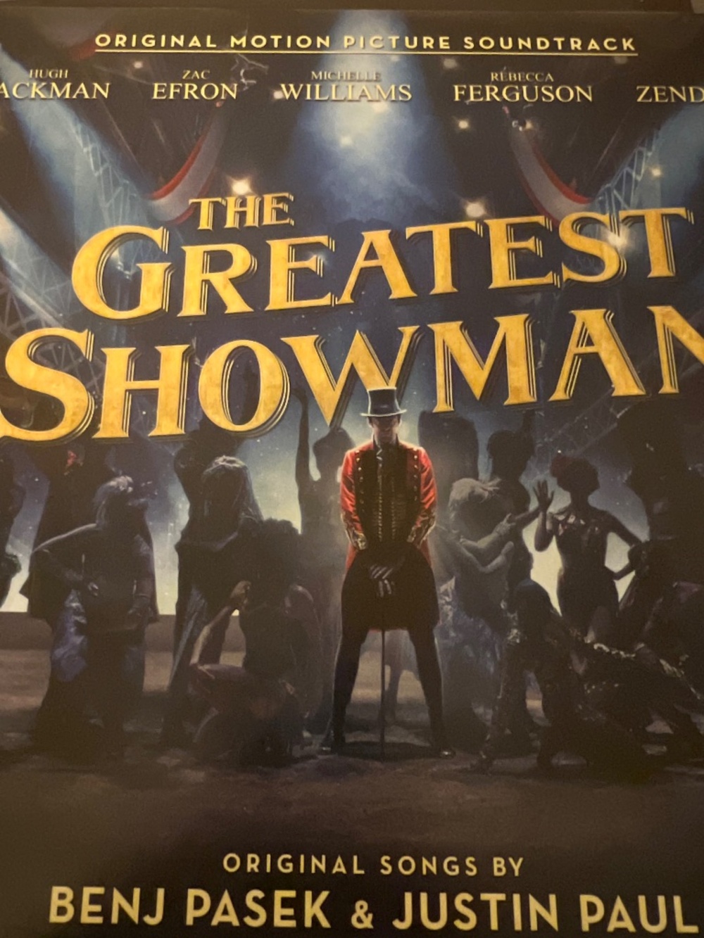 The Greatest Showman soundtrack vinyl record